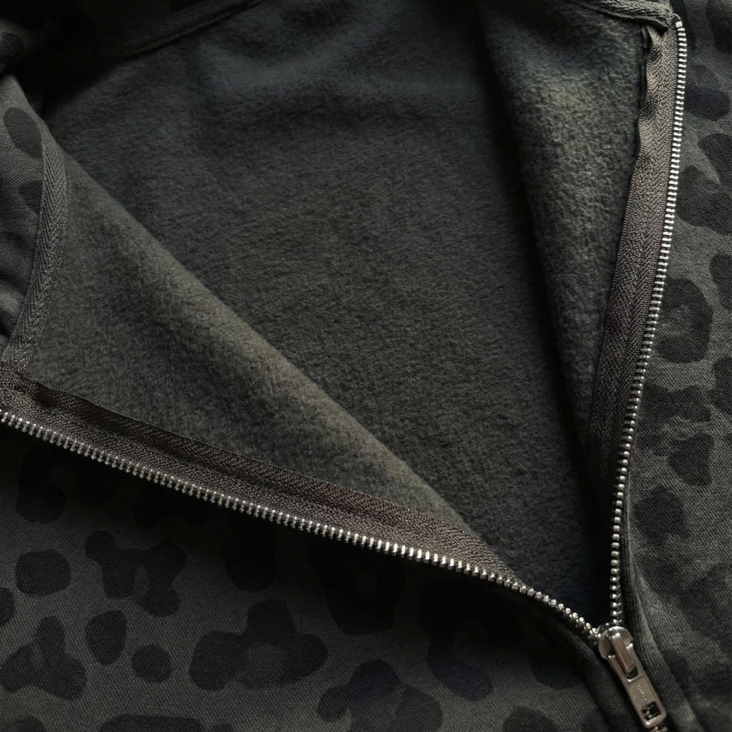 Leopard Zip-Up Hoodie